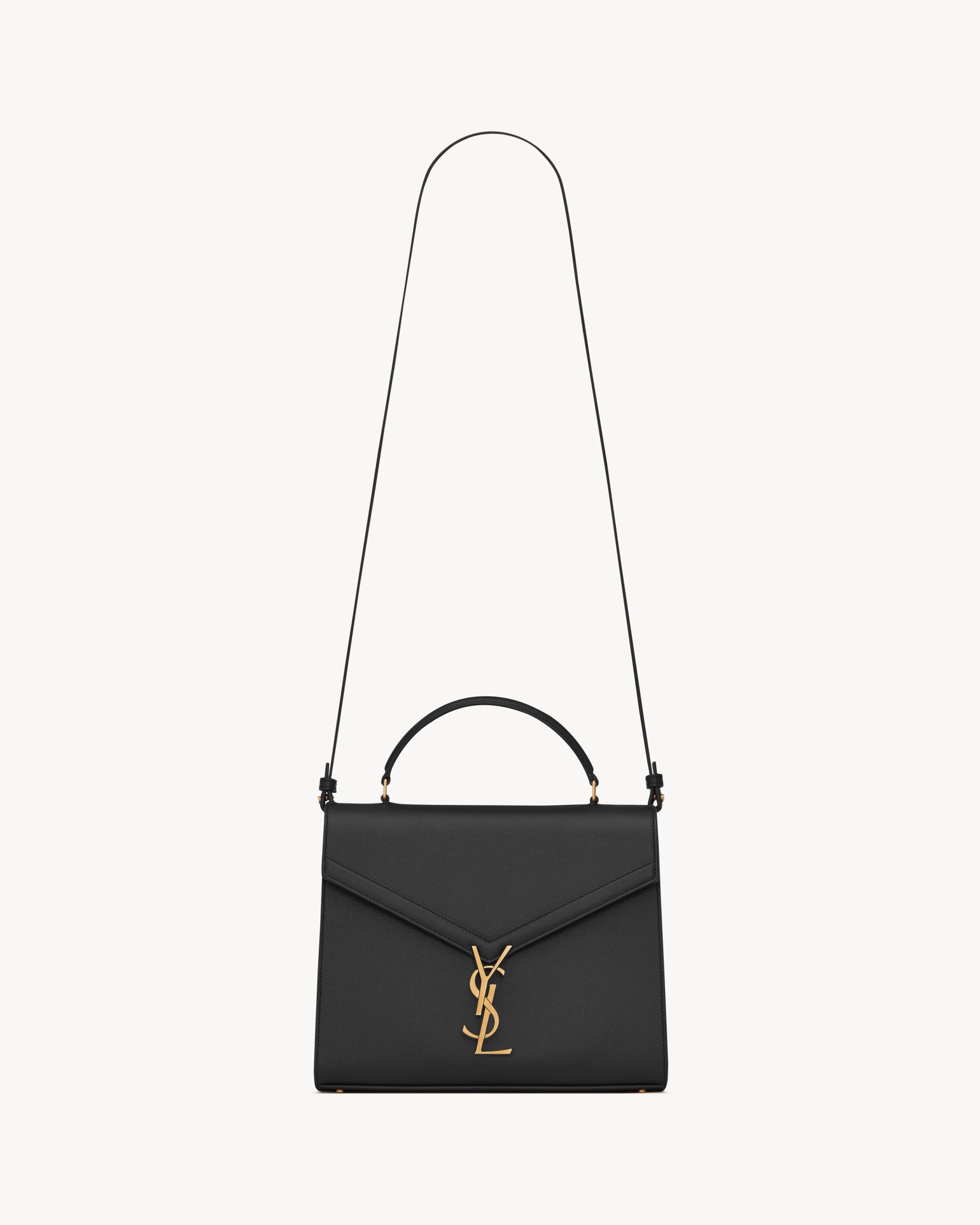 YSL CASSANDRA Medium top handle bag in grain de poudre embossed leather - Image 4